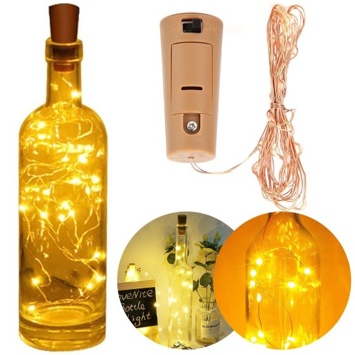 UZÁVER FĽAŠE GARLAND ZÁHRADNÁ ZÁSTRČKA LED LAMPY DRÔTE TEPLEJ BIELY