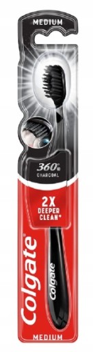 Klasická čierna zubná kefka Colgate 360