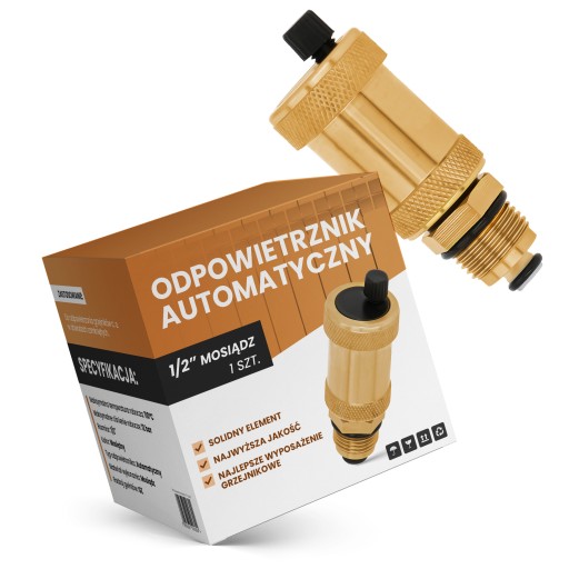 Automatický vertikálny 1/2'' odvzdušňovací ventil chladiča