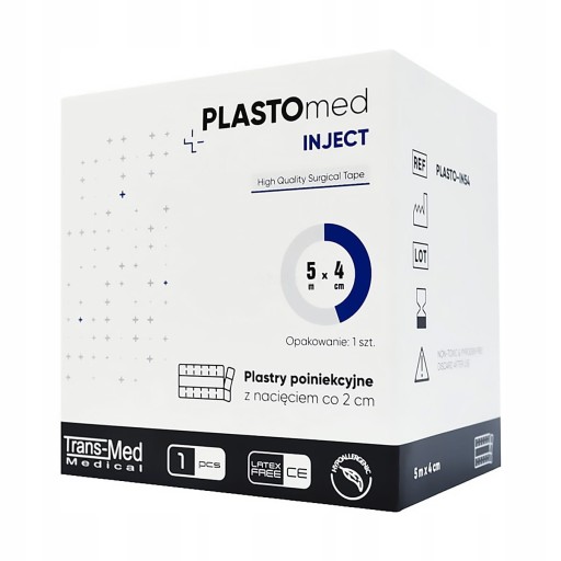 Náplasť po injekcii PLASTOMed vstrek 4 cmX5m a250