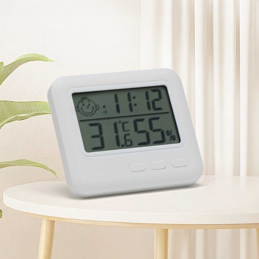 TEPLOMER ELEKTRONICKÝ vlhkomer SONDA HODINY SENZORA METEOSTANICE