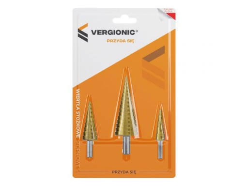 VIANOČNÝ STROMČEK vrtáky stupňovité 4-32mm 3 ks.