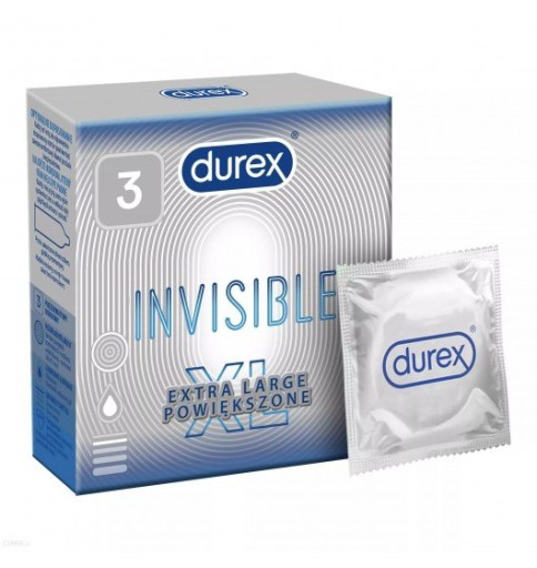DUREX INVISIBLE XL kondómy 3 kusy