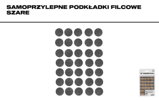 Plstené podložky Fi 15 sivá 30 ks. Vorstahl