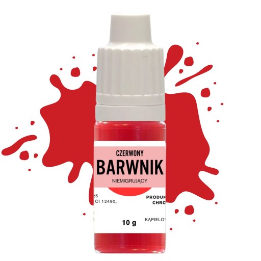 Farbivo na mydlový základ, nemigrujúca červená, 10g, glycerínový základ