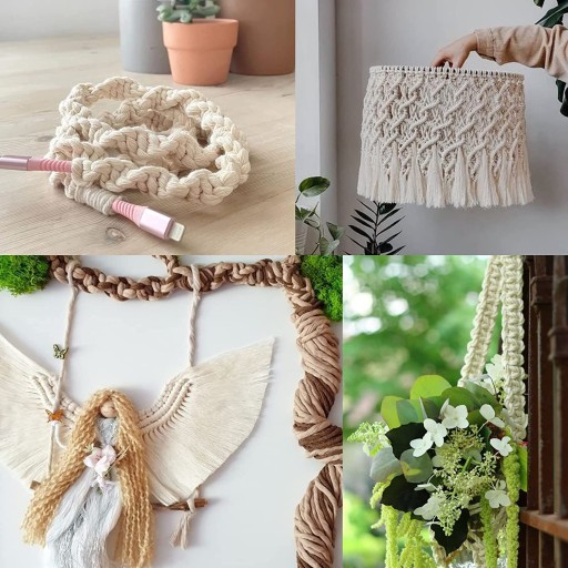 Bavlnená šnúra pre Macrame Grey 3mm 200m ECO