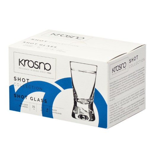 OKULIARE NA VODKU X-LINE KROSNO 6KS 25ML CLASSIC SHOT BASIC X IKS