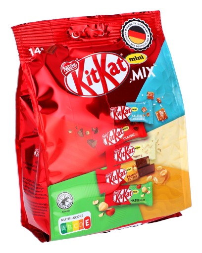 Nestle KitKat MiniMix 5 príchutí Plnené vaflové tyčinky 197,4 g DE IMPORT