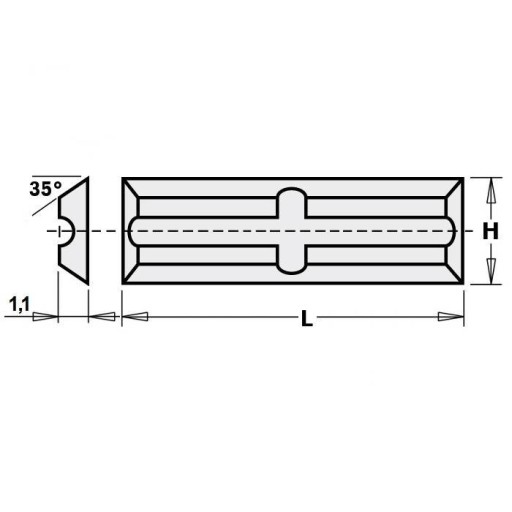 CMT 250554 HM doska 50,0x5,5x1,1mm