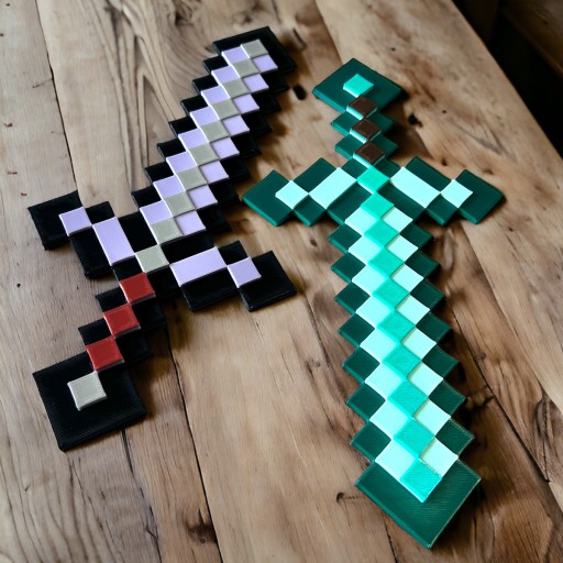 KAJAWIS XL písmená v štýle minecraft 3D nálepky na stenu MENÁ písmená 1ks