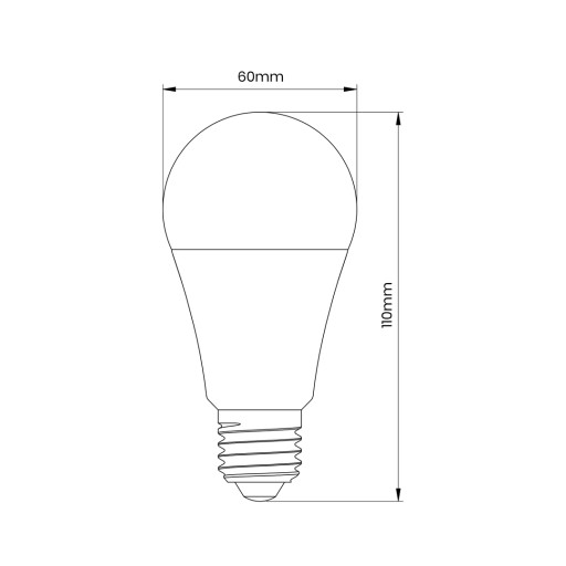 E27 LED žiarovka 9W 3000K WW teplá biela EKZA7793 Eco-light 24H