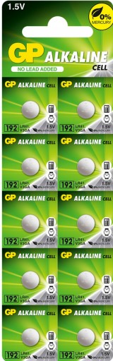 10x GP Alkaline LR41 AG3 L736 192 392 G3 batéria