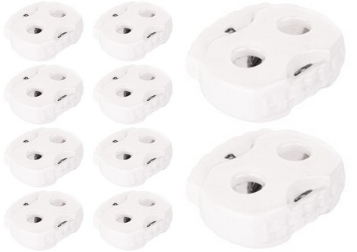LINE STOPPER KONCOVÁ SVORKA BIELA 5mm - 10 ks