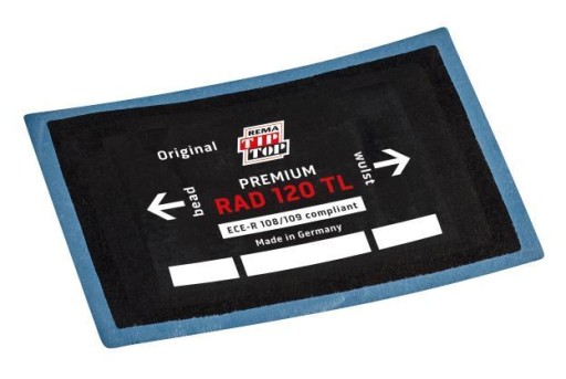 Radiálna vložka Patch Záplaty na pneumatiky TL 120 Tip Top opravná vložka 125x80 mm