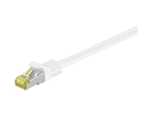 CAT6A S/FTP (PiMF) sieťový kábel s CAT7 biely 2 m