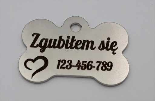 Identifikačný preukaz pre Pes Mačka Bone METAL