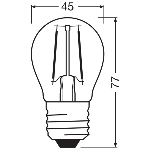 LED žiarovka SMALL BALL E27 2,5W = 25W 2700K OSRAM