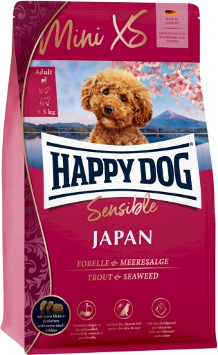 Happy Dog Mini XS Japonský pstruh 300g YORK + ZADARMO