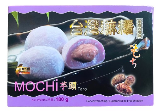 Mochi ryžové sušienky guľôčky Taro ázijská pochúťka 180g Awon
