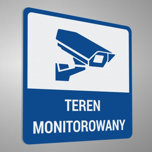 Monitoring - Samolepka Monitorovaná oblasť 10x10