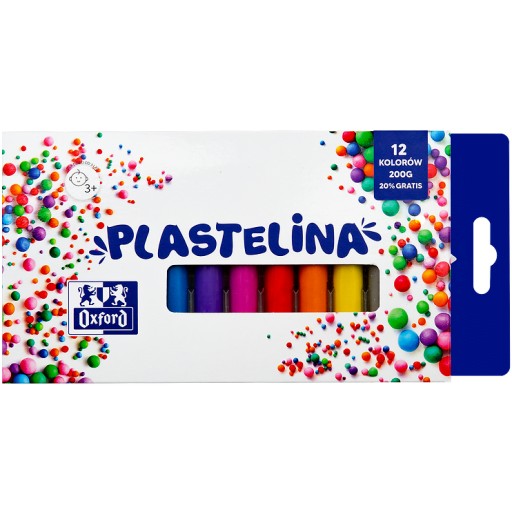 ŠKÔLKA Plastelína 12 farieb Oxford
