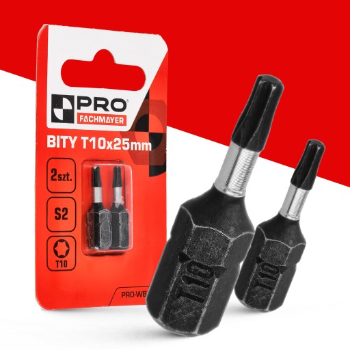 Nárazový bit TX10 Nárazový bit 25mm | Nárazový bit pre skrutkovač 2 ks.