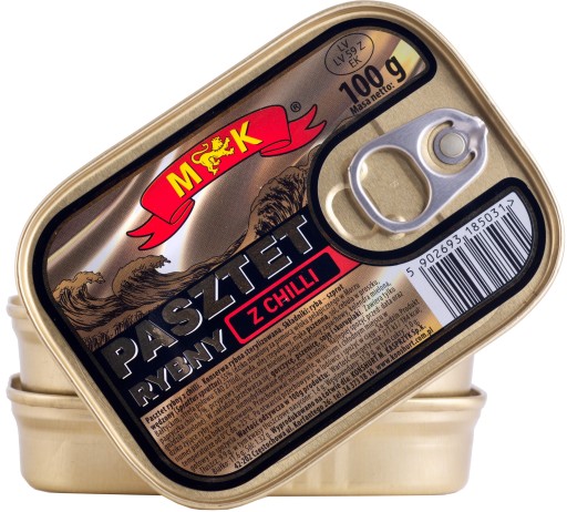 MK rybia paštéta s čili, údené šproty 100g