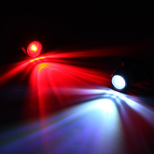 BIKE SVETLÁ LED CYKLISTICKÁ LAMPA PREDNÁ ZADNÁ 2KS