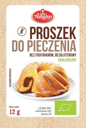 Bezlepkový prášok do pečiva BIO 12g - Amylon