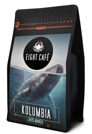 Čerstvo pražené kávové zrná 100% Arabica Colombia 50G pre kávovar na espresso