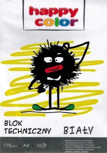 Biely technický blok A4/10K HAPPY COLOR