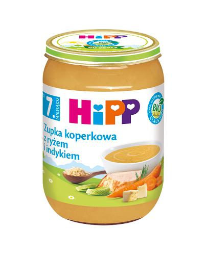 HiPP BIO pre generácie, kôprová polievka s ryžou a morčacím mäsom, po 7 mesiacoch, 190 g