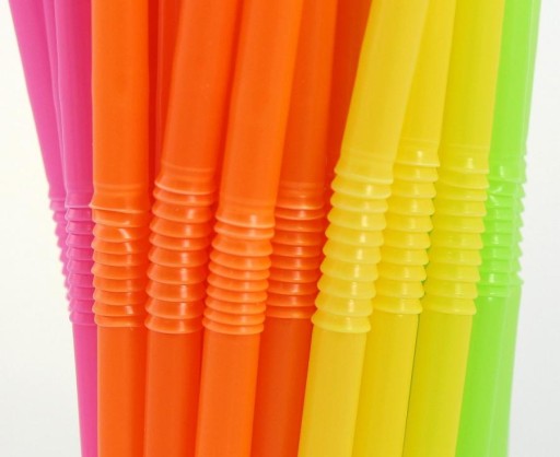 Opätovne použiteľné zlomené tuby (slamky), rôzne farby 5x210mm/ 50 ks.
