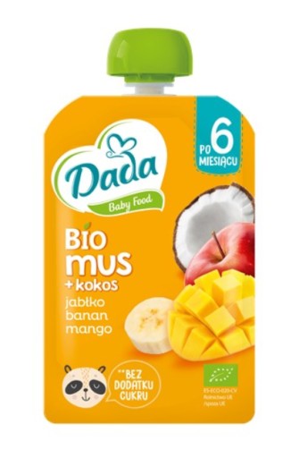 DADA Ovocná pena Banán Jablko mango kokos 90 g