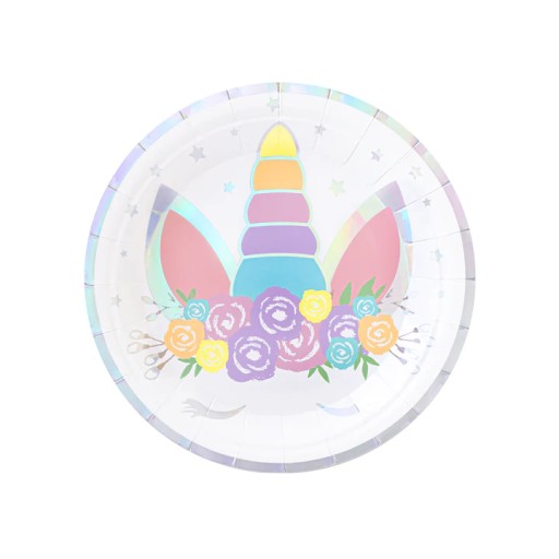 Jednorazové taniere Unicorn Birthday 6 ks