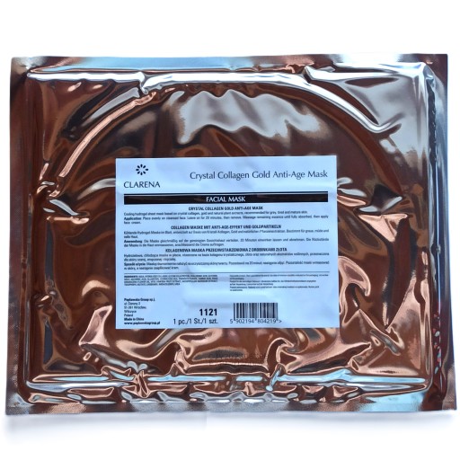 Clarena Crystal Collagen Gold Anti-Age maska proti vráskam
