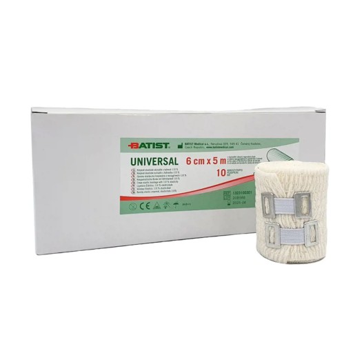 BATIST UNIVERZÁLNY elastický obväz 6cm x 5m 1 ks