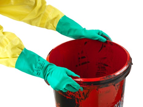 Pracovné rukavice Solvex 37-676 9 L odolné voči chemikáliám