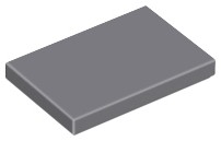 LEGO TILE 26603 TILE 2x3 tmavosivá DBG NEW (4g) 4 ks.