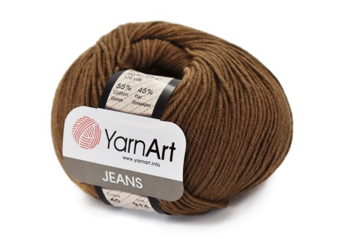 YARNART JEANS 40 orechová priadza