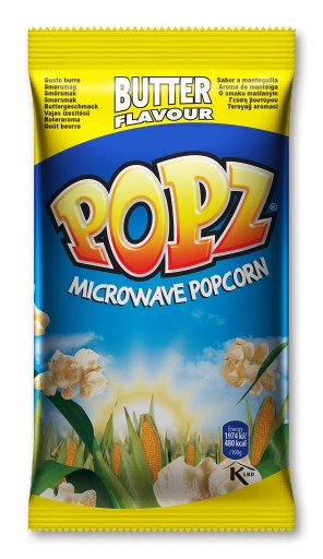 POPZ Popcorn zrno na masle na opekanie v mikrovlnke 90g bezlepkové
