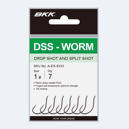 Háčiky Drop Shot BKK DSS-Worm veľkosť 4, bal 7 ks