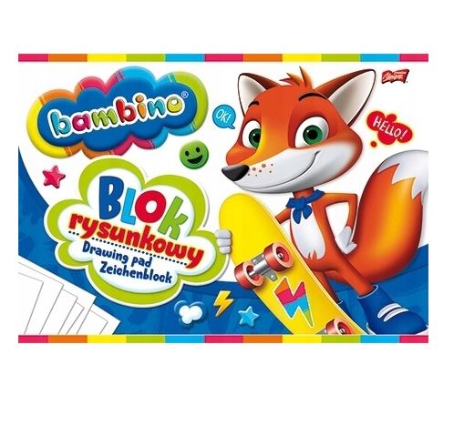 BAMBINO A4 biely blok na kreslenie, 20 listov