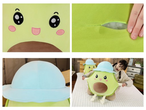 PLYŠOVÝ HRAČKA AVOKÁDO MASKOT VANKÚŠOK 30cm