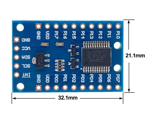 860 Expander i2c PCF8575 16bit (arduino/rpi)
