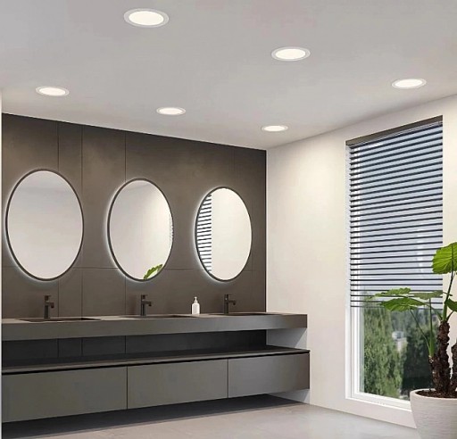 Okrúhle stropné svietidlo Biele LED stropné svietidlo 18W 4000K Neutrál