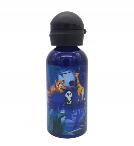 Fľaša, hliníková fľaša, náustok, uzáver, 400 ml