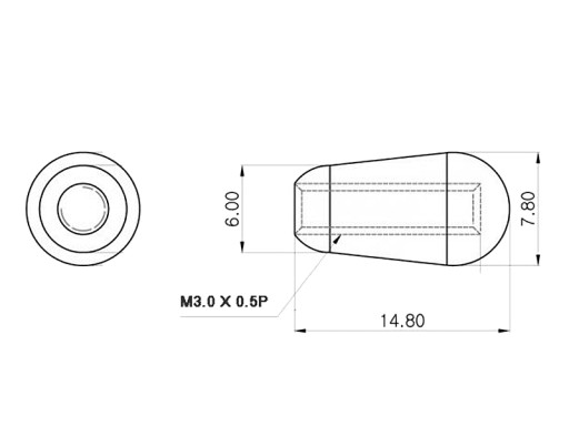 Kryt spínača VPARTS SN-06 (AMB)