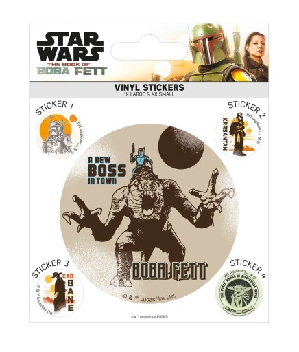 Nálepky Star Wars The Book Of Boba Fett 5 ks