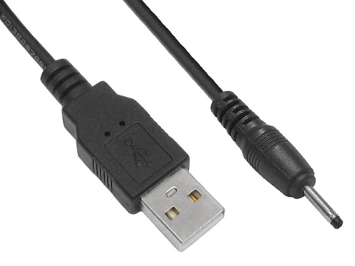 USB napájací kábel USB/A-DC 0,7/2,5 1,2m